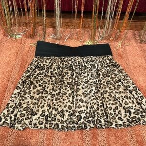 Flirty leopard print skirt